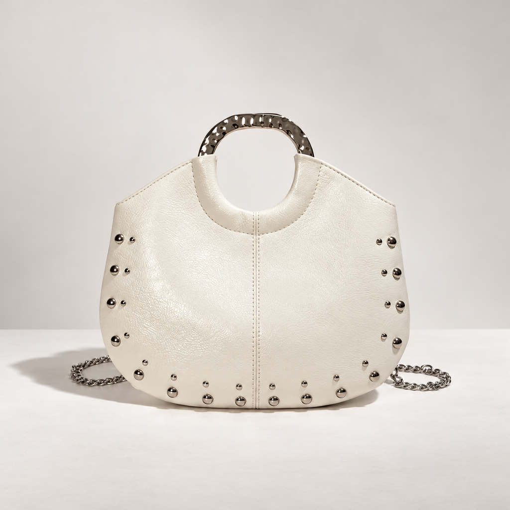 Margot Studded Shoulder Bag with Chain Strap