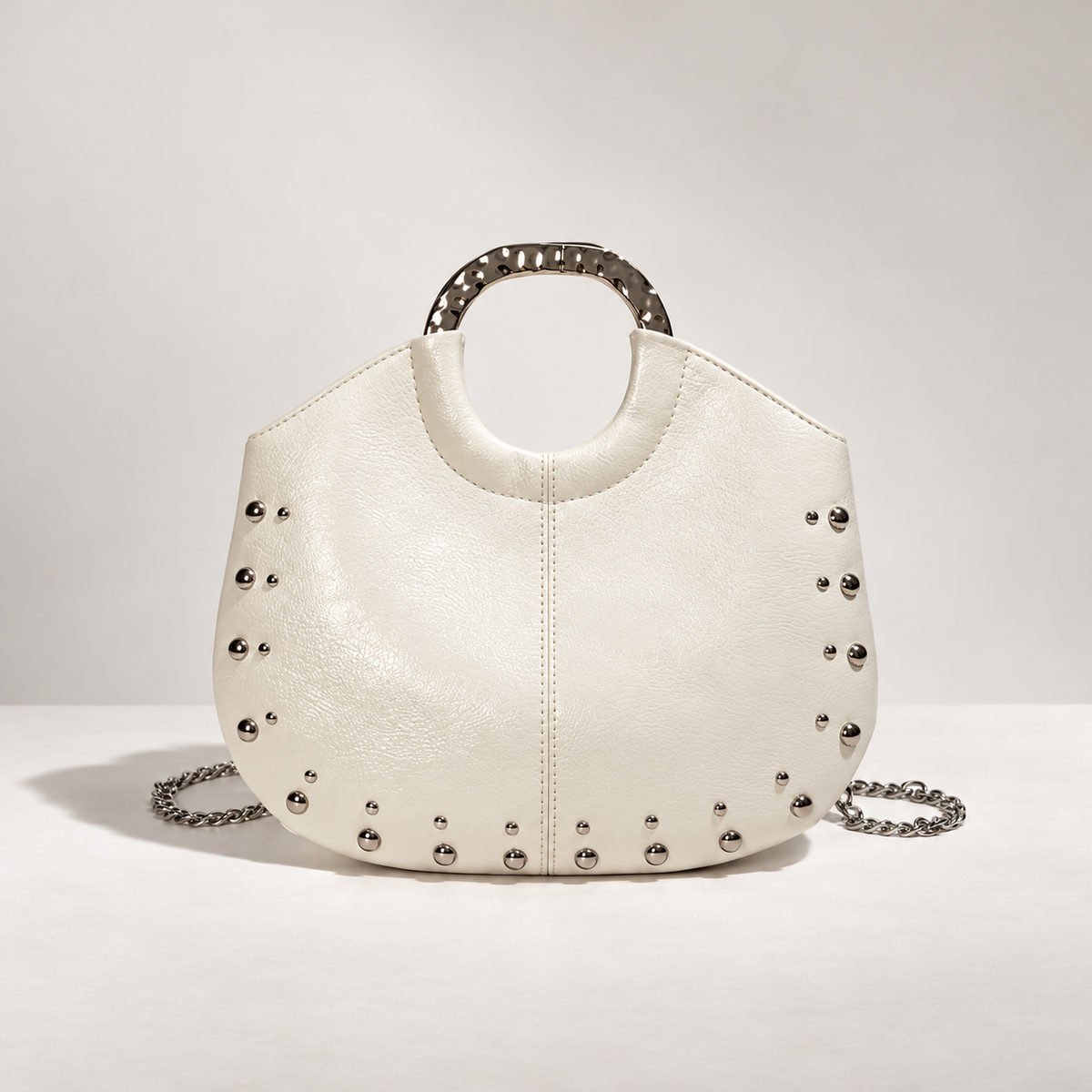 Margot Studded Shoulder Bag with Chain Strap
