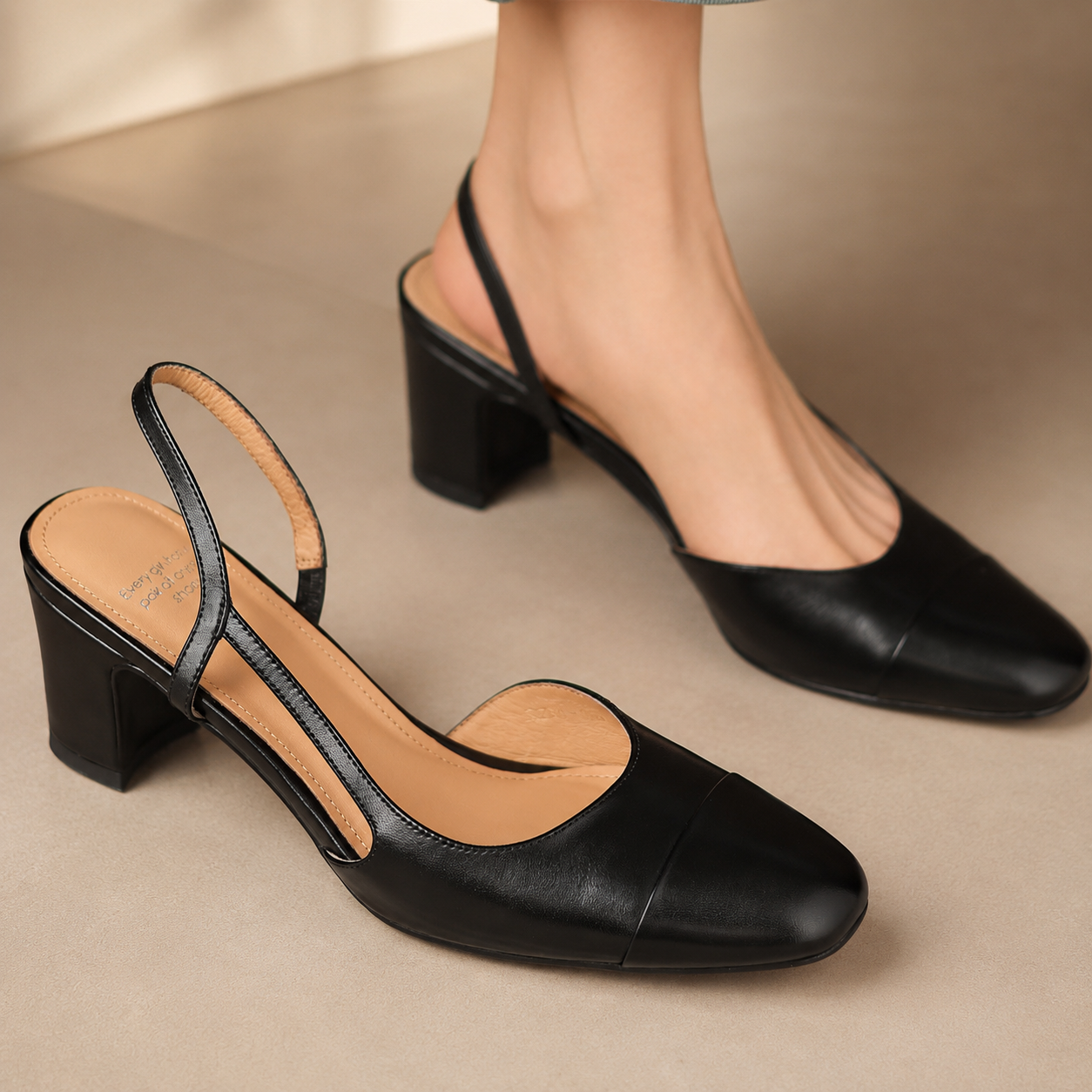 Camille Women’s Genuine Leather Heel Pumps