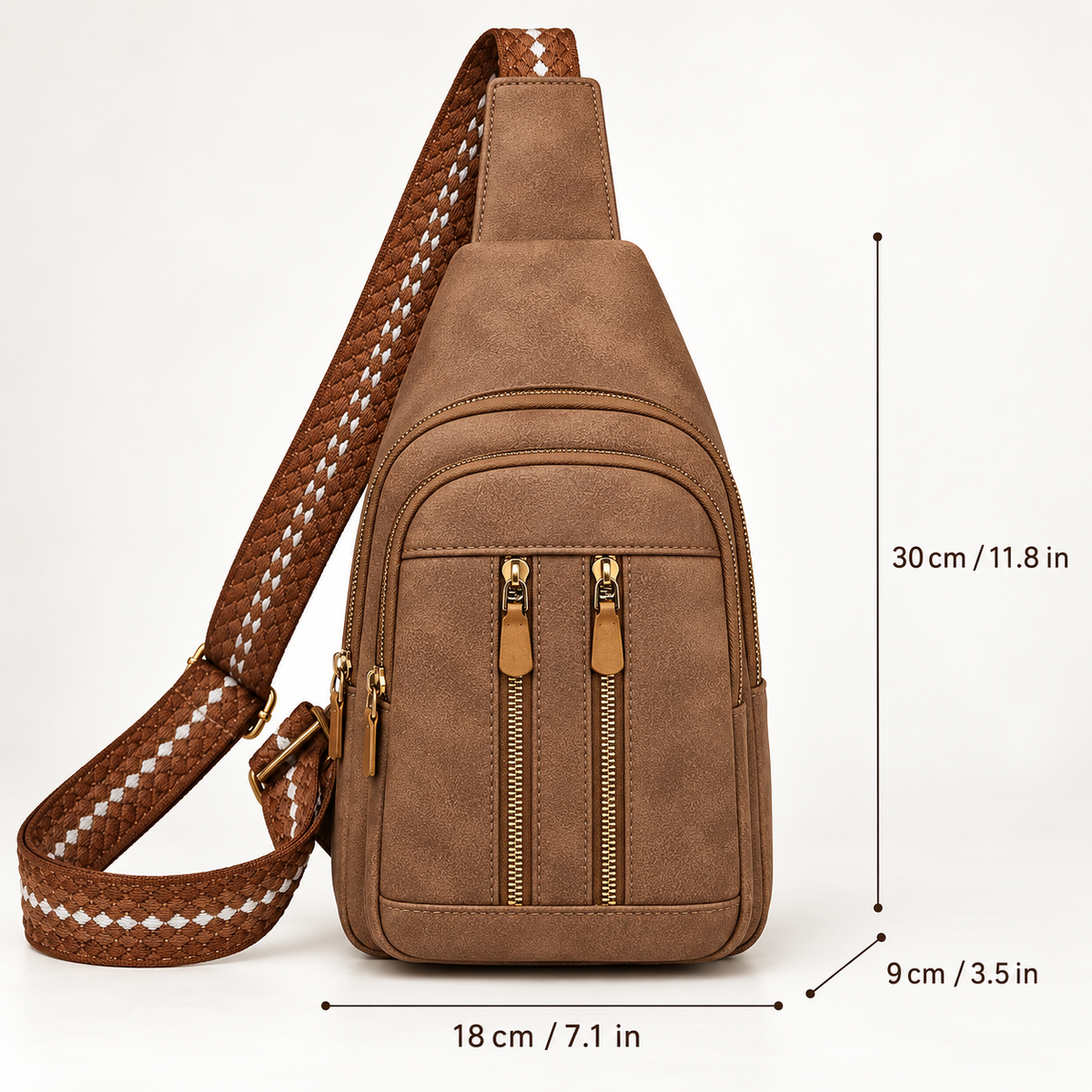 Rosalie Vintage-Inspired Sling Backpack