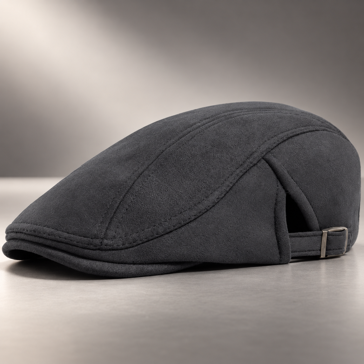 Graham Men’s Solid Flat Cap – Adjustable Classic Driving Hat