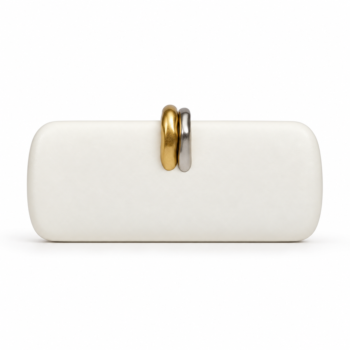 Alessia Sculptural Clasp Evening Clutch Bag