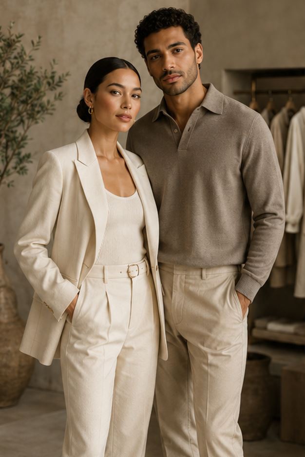 Woman wearing West Jay clothing inside a boutique