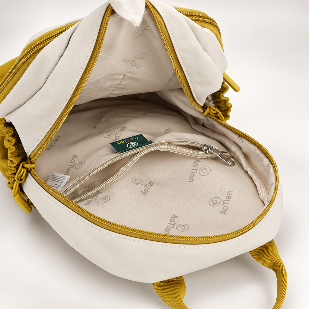 Elodie Two-Tone Everyday Backpack with Front Pocket