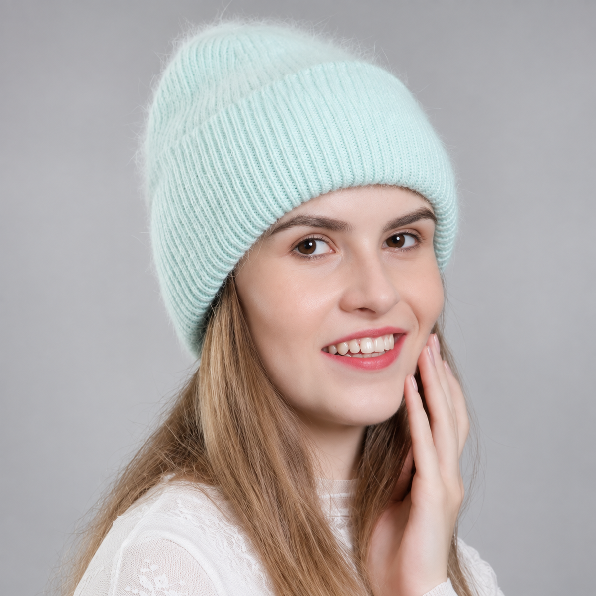 Harper Women’s Fuzzy Ribbed Knit Beanie – Soft Cuffed Winter Hat