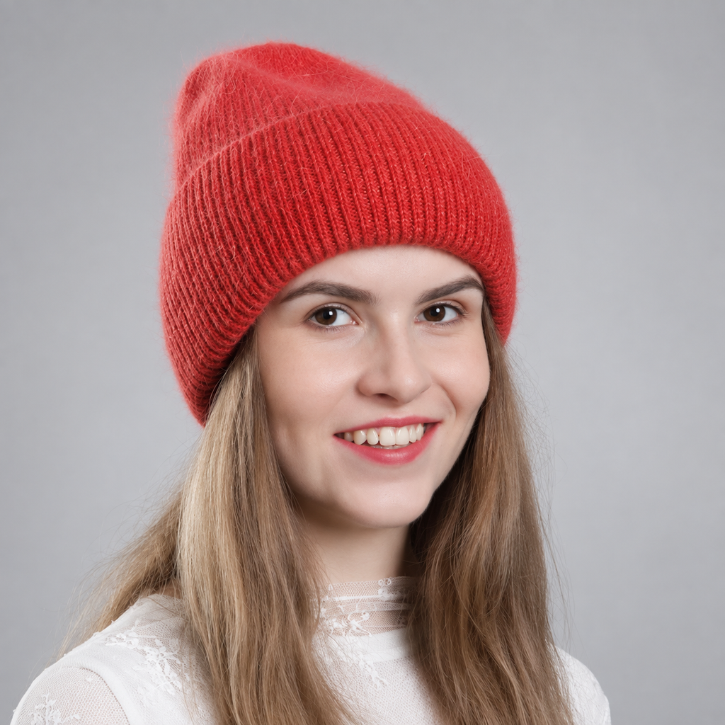 Harper Women’s Fuzzy Ribbed Knit Beanie – Soft Cuffed Winter Hat