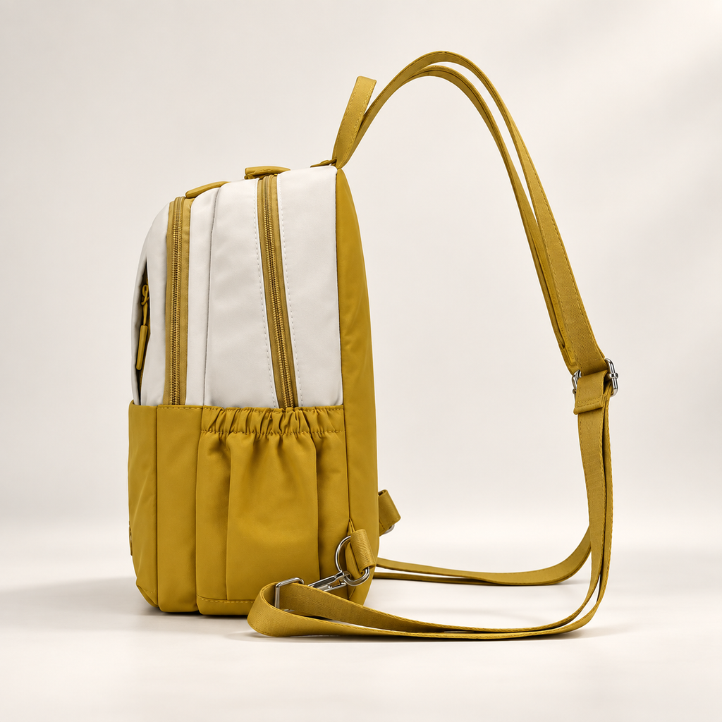 Elodie Two-Tone Everyday Backpack with Front Pocket