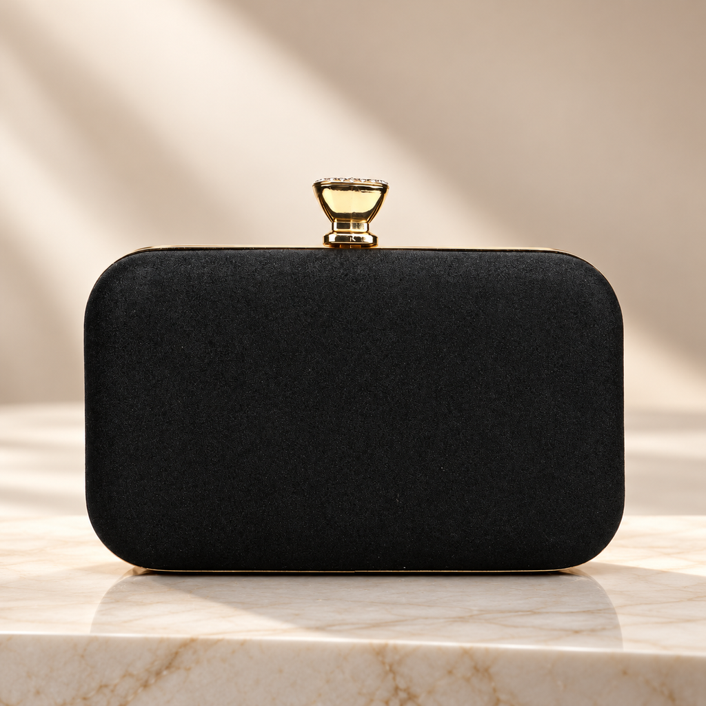 Isabella Floral Crystal Evening Clutch Bag