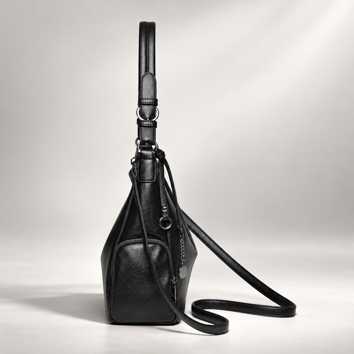 Lucienne Women’s Hobo Shoulder Bag – Slouchy Crossbody Handbag with Side Zip Pockets