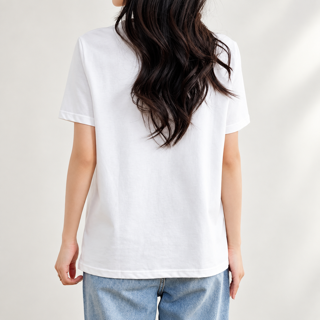 Camille Contrast Collar Pocket T-Shirt