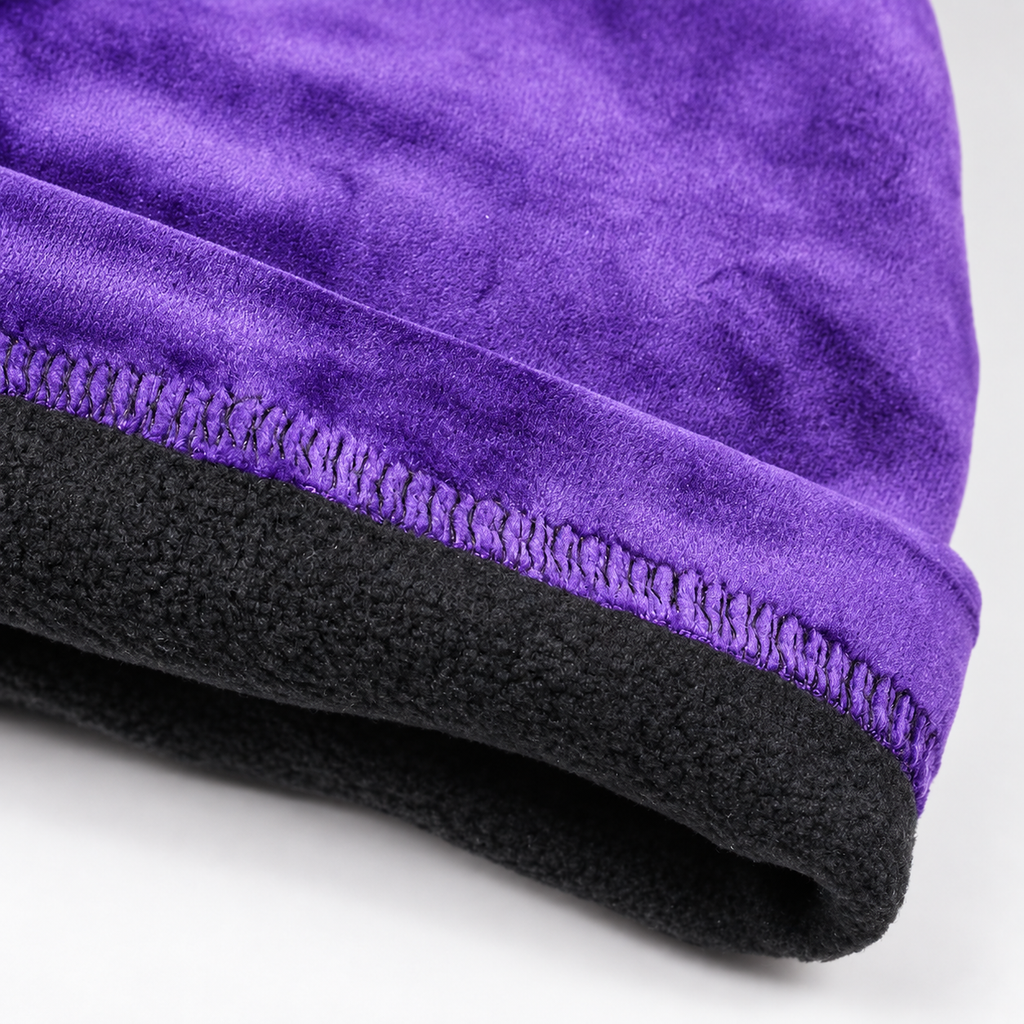Noelle Women’s Velvet Slouch Pom-Pom Beanie