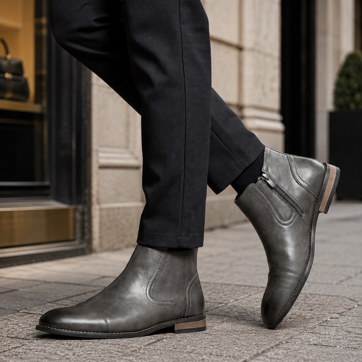 Callum Men's Side-Zip Ankle Boots