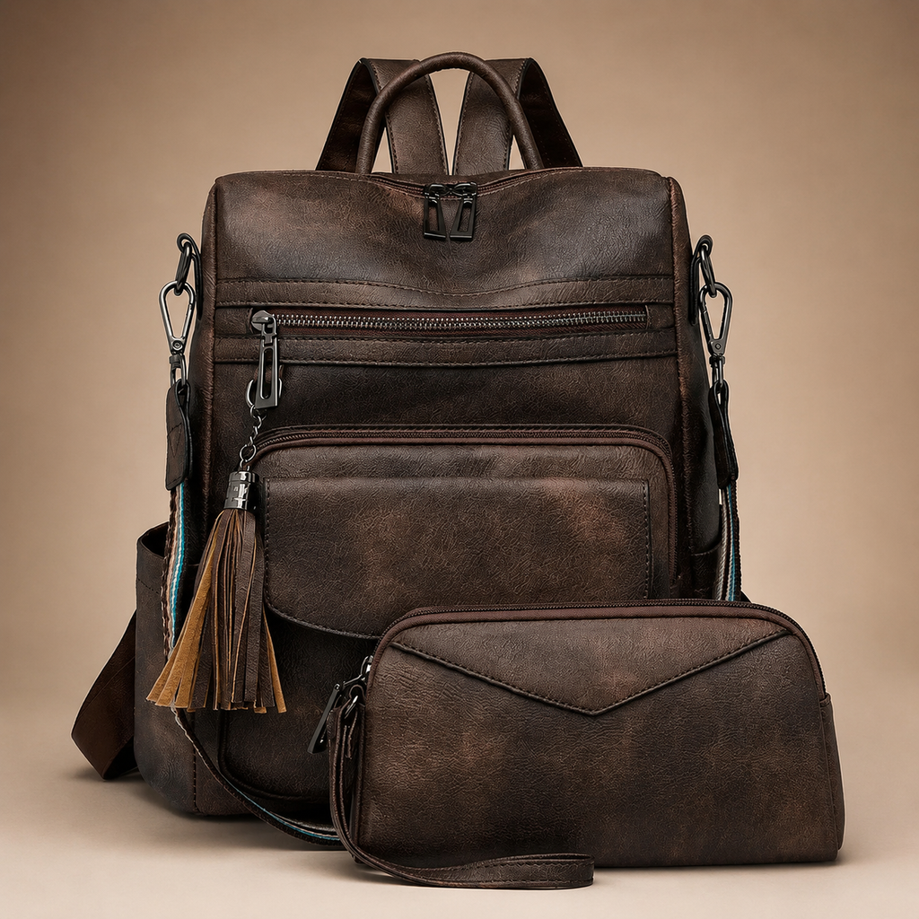 Gianna Women’s Convertible Backpack Purse Set