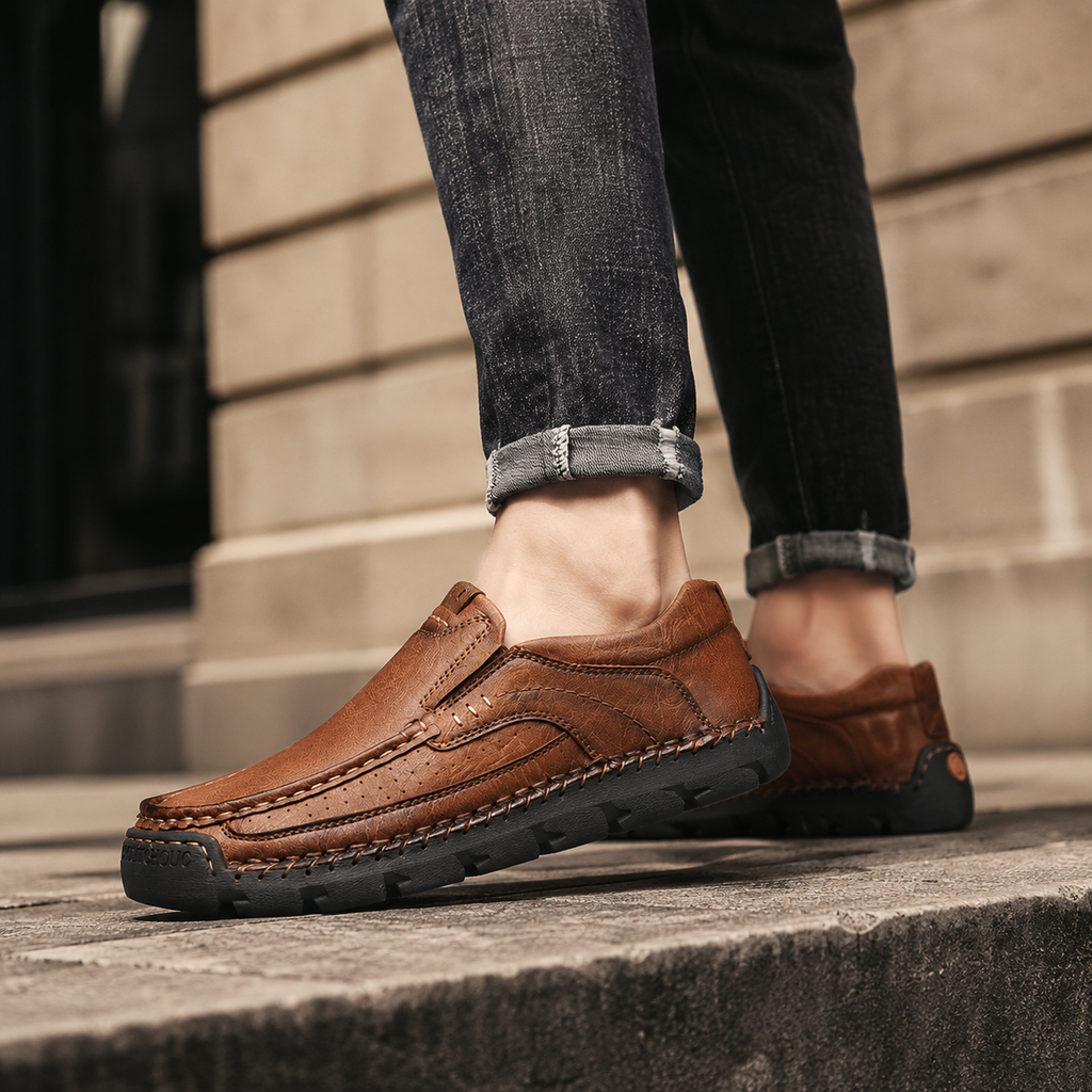 Bennett Men's Textured Slip-On Casual Shoes