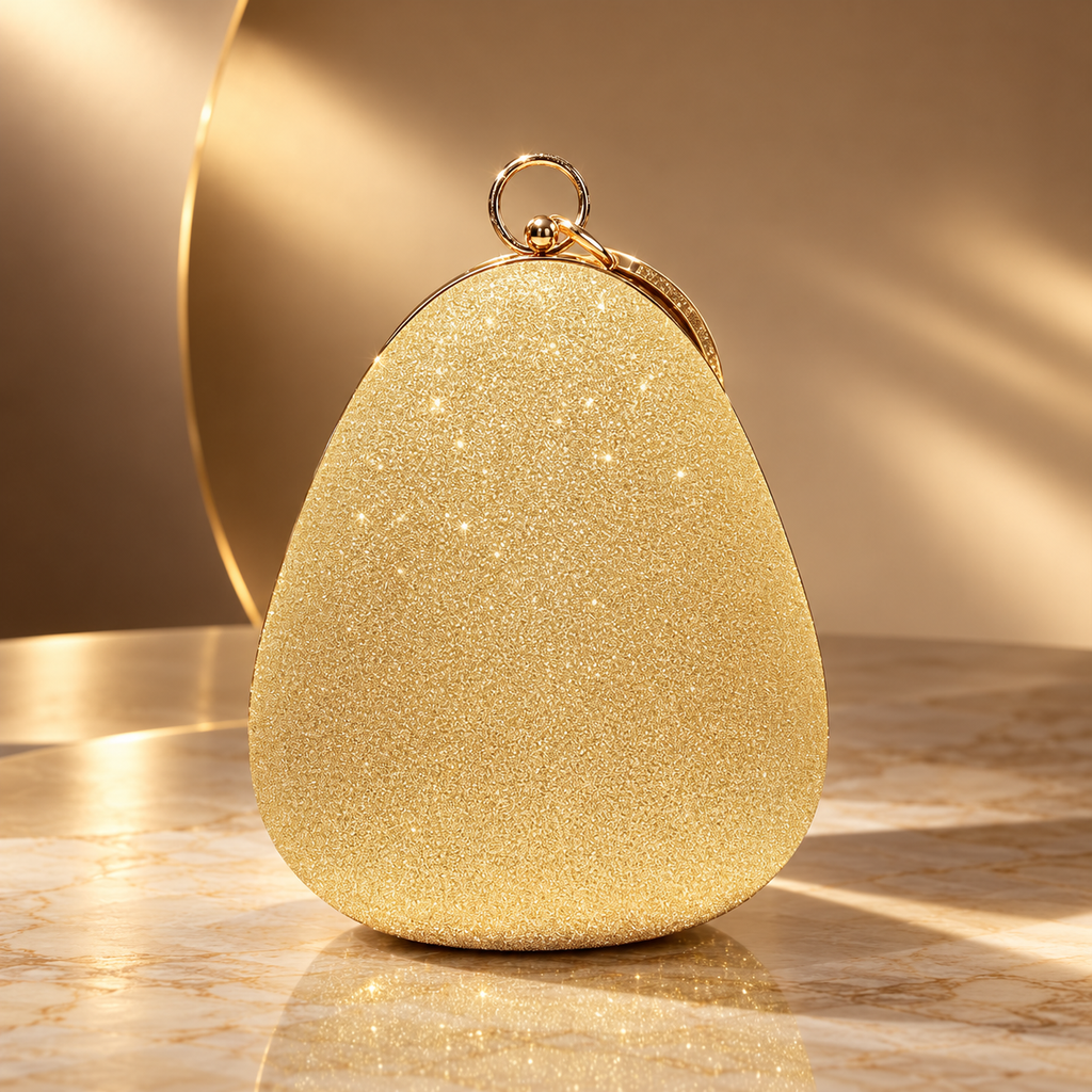 Camille Crystal Egg Clutch Evening Bag