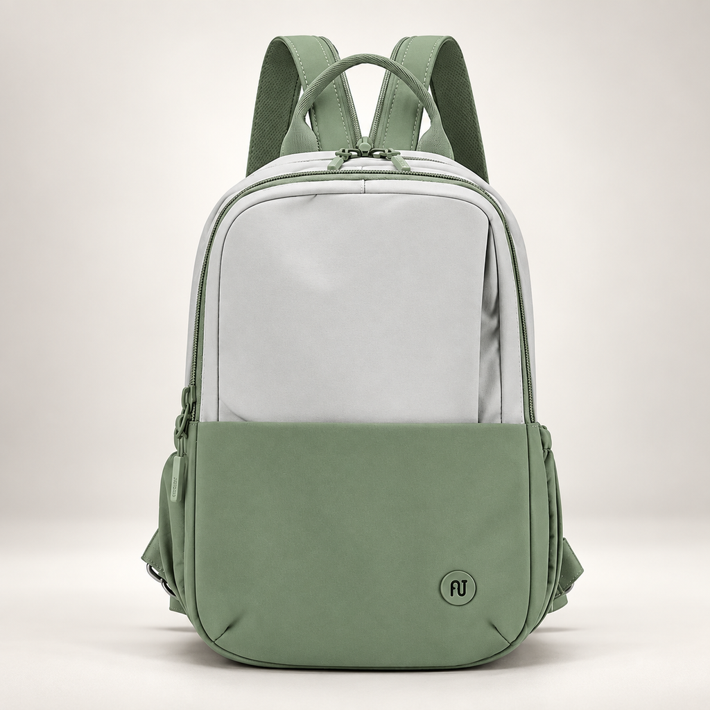 Elodie Two-Tone Everyday Backpack with Front Pocket
