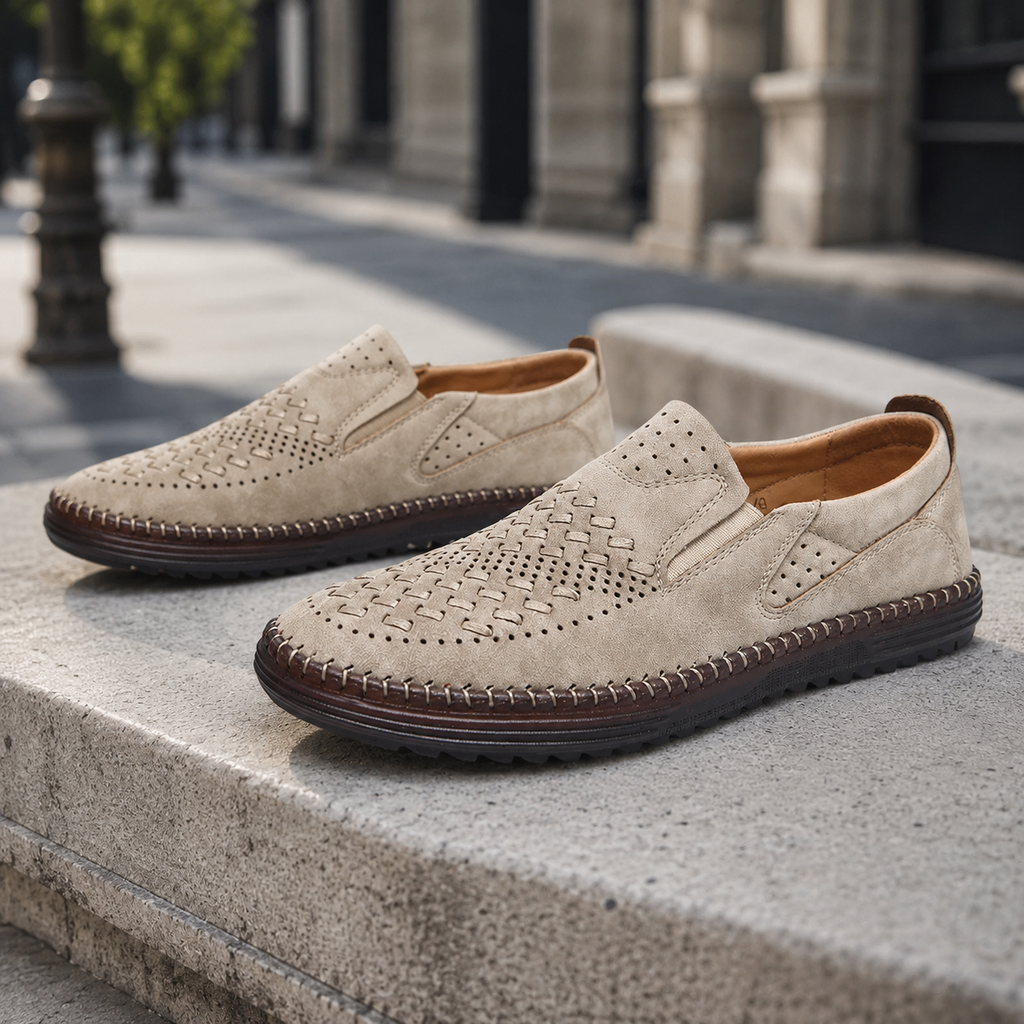 Vincent Men's Woven Slip-On Loafers