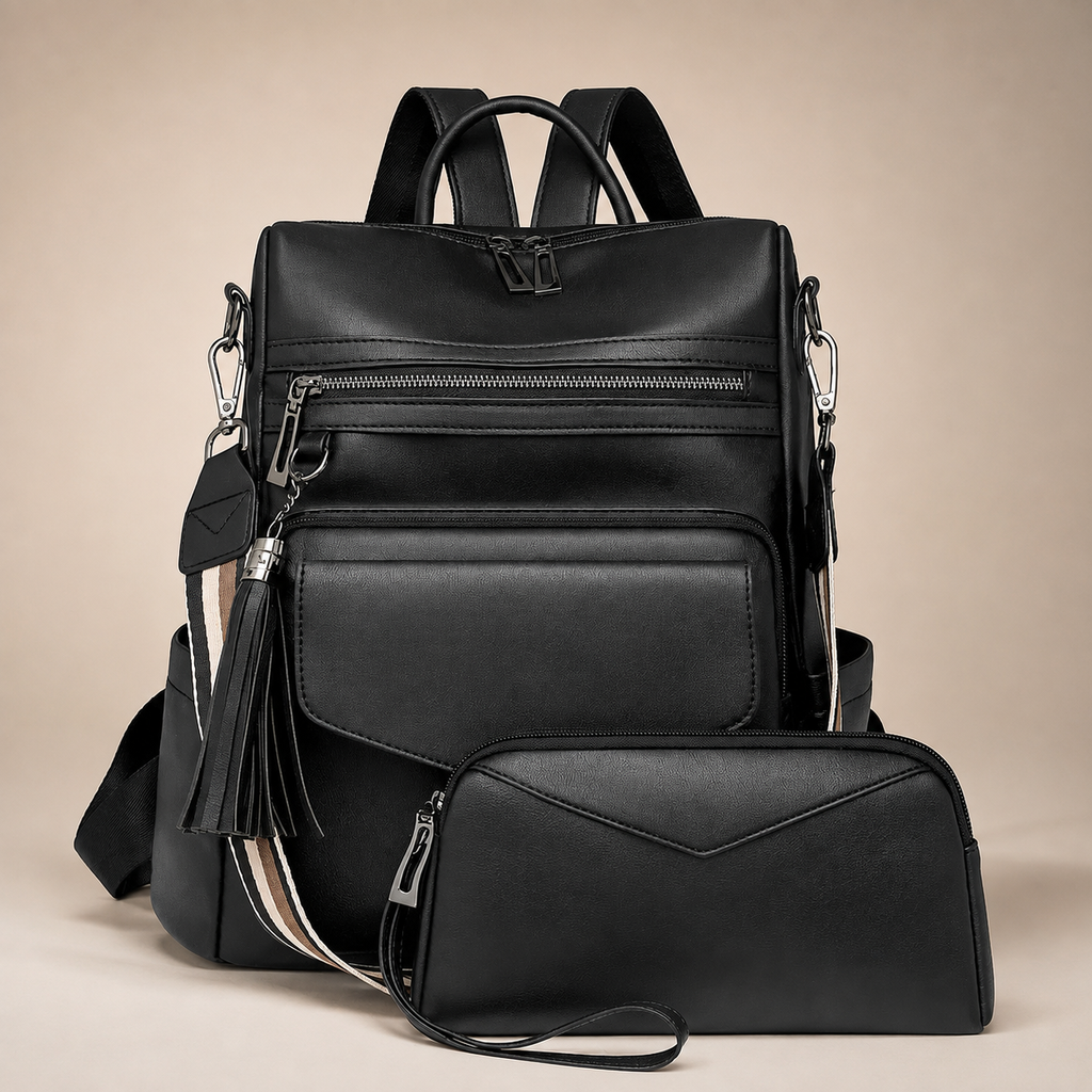 Gianna Women’s Convertible Backpack Purse Set