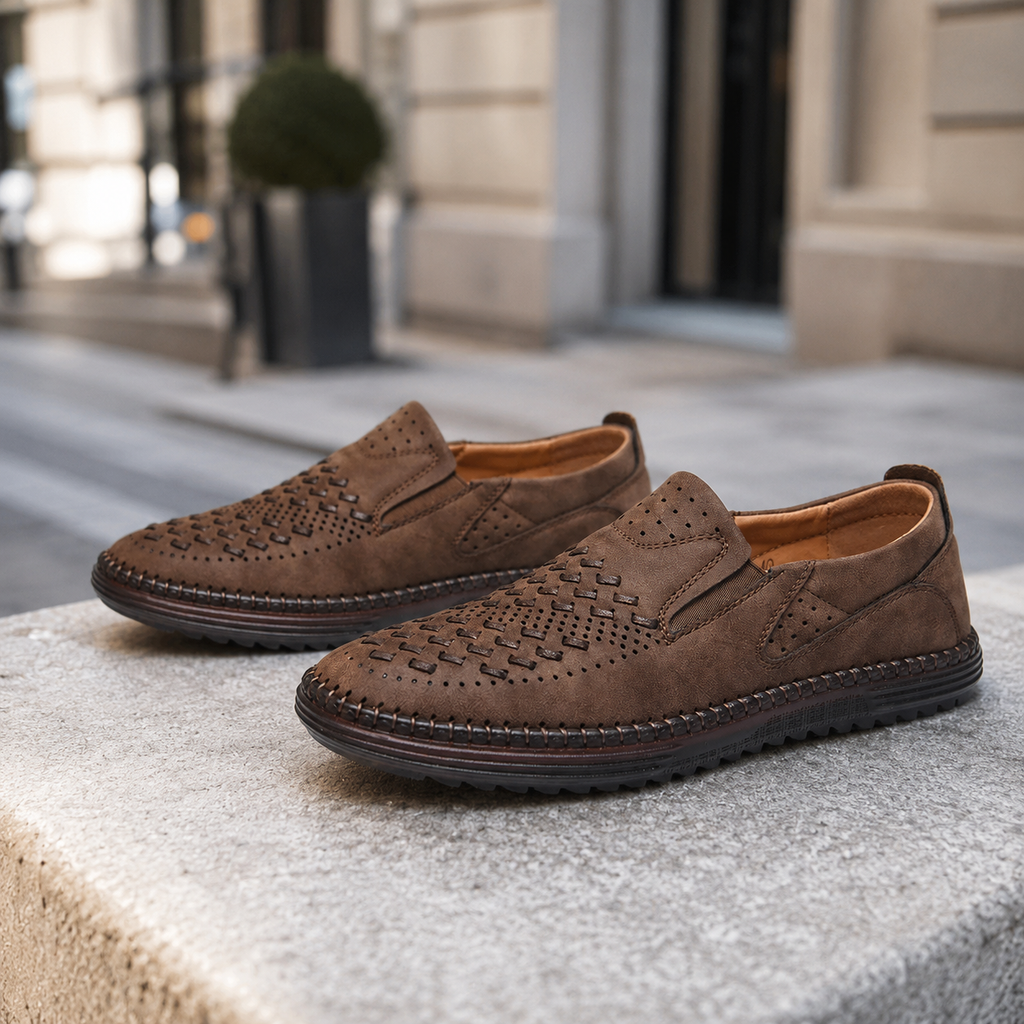 Vincent Men's Woven Slip-On Loafers