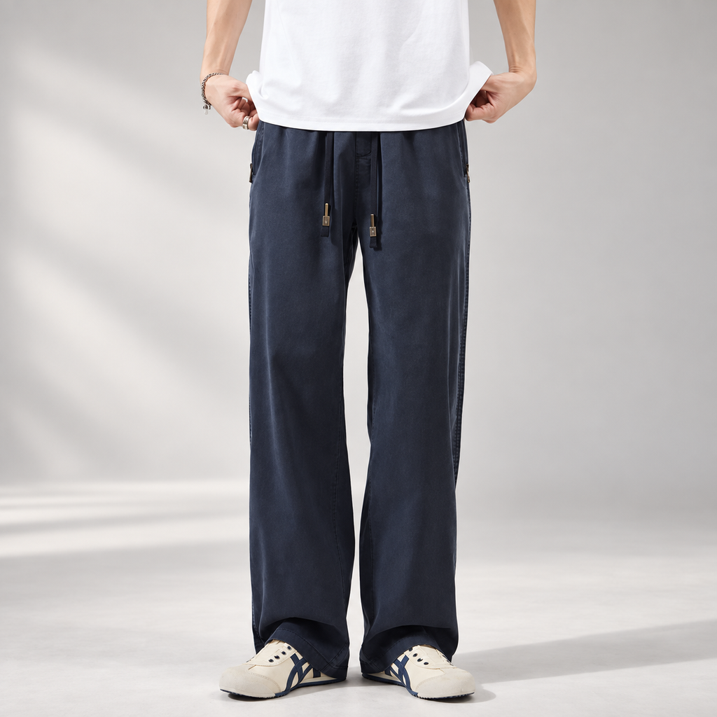 Matteo Men’s Lightweight Summer Wide-Leg Pants
