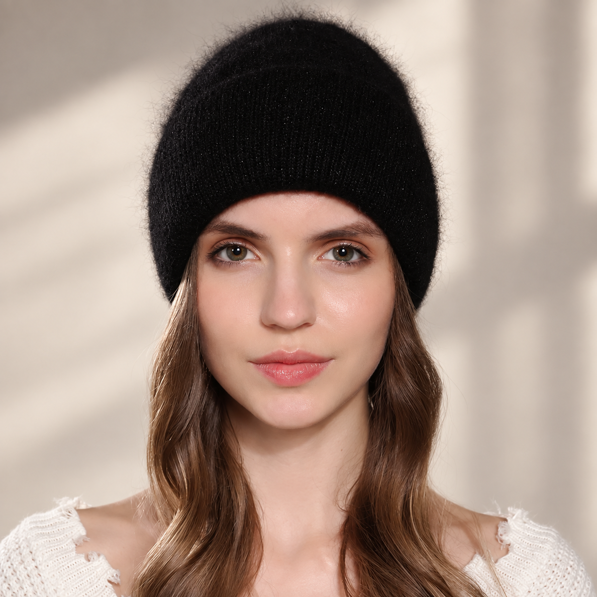 Audrey Women’s Fuzzy Knit Beanie – Soft Ribbed Winter Hat