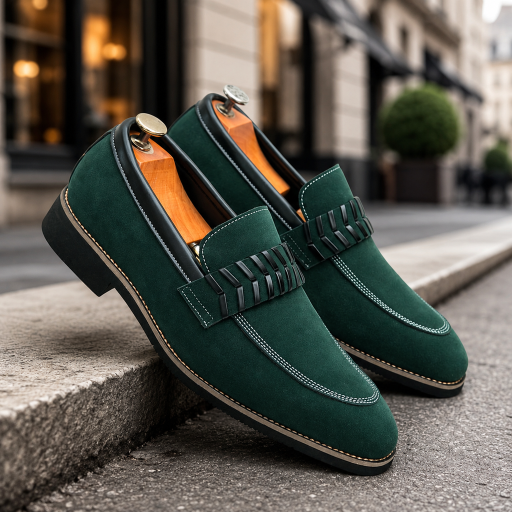Dante Men's Textured Slip-On Loafers