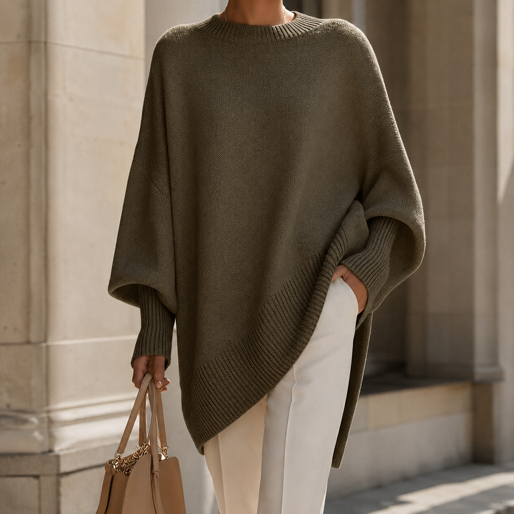 Camille Women's Oversized Knit Pullover Sweater