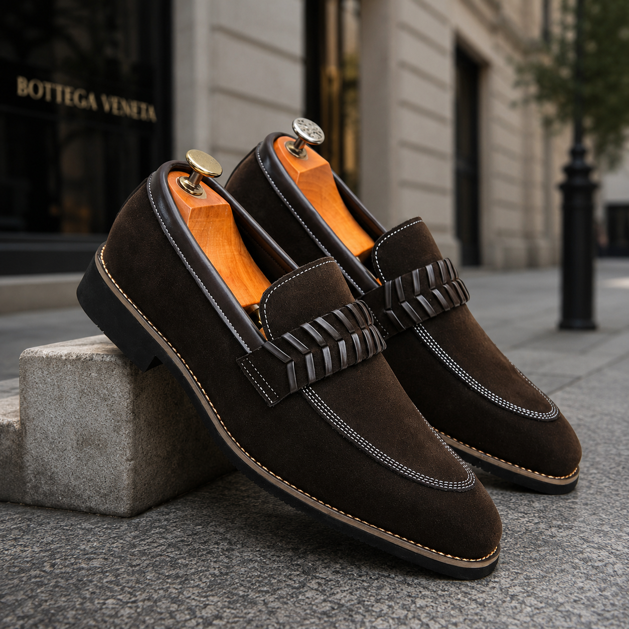 Dante Men's Textured Slip-On Loafers