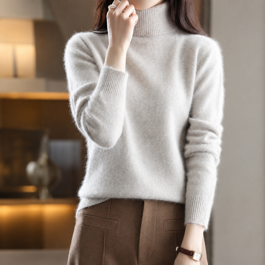 Cecilia Women's Turtleneck Knit Sweater