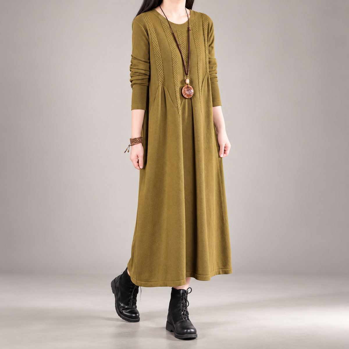 Serafina Women’s Cable Knit Maxi Dress