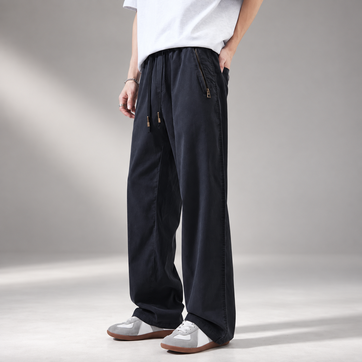 Matteo Men’s Lightweight Summer Wide-Leg Pants