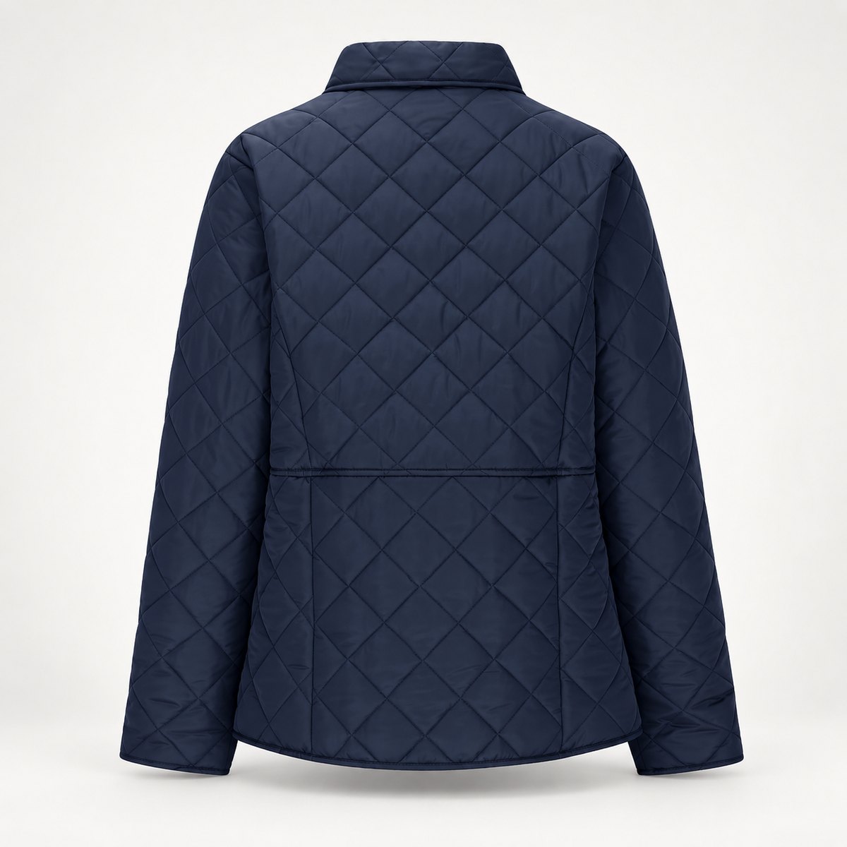 Isabelle Women’s Diamond Quilted Jacket – Snap Front Collared Lightweight Coat
