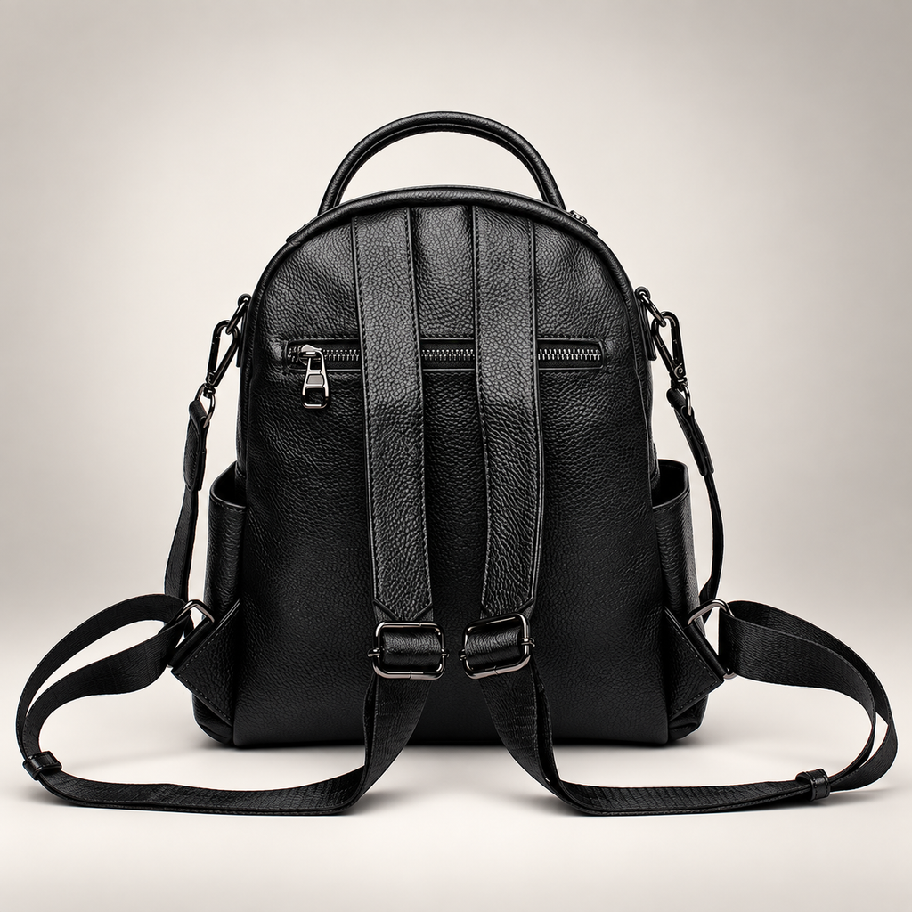 Evelina Quilted Convertible Backpack with Stud Details