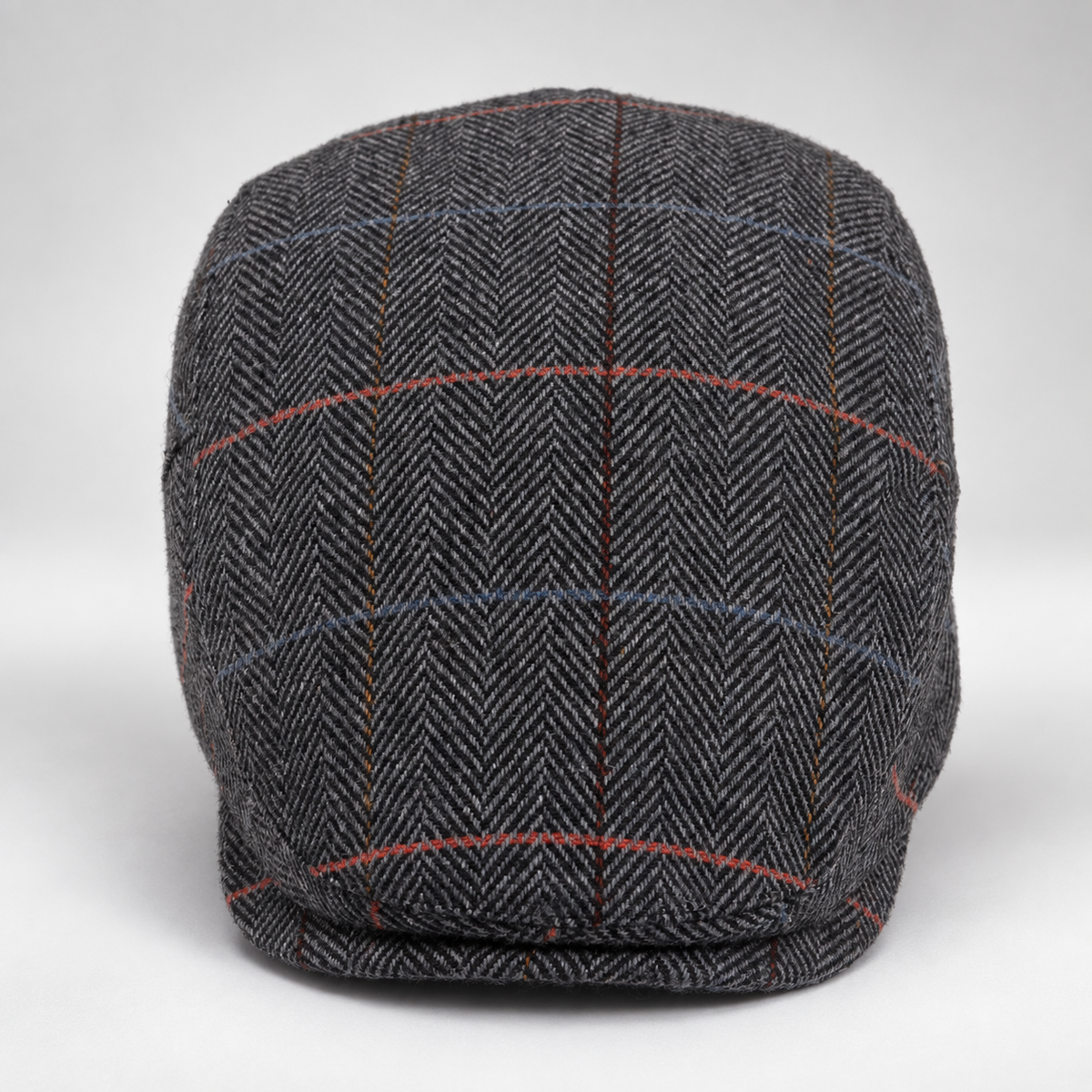 Callum Men’s Herringbone Plaid Flat Cap – Classic Check Driving Hat