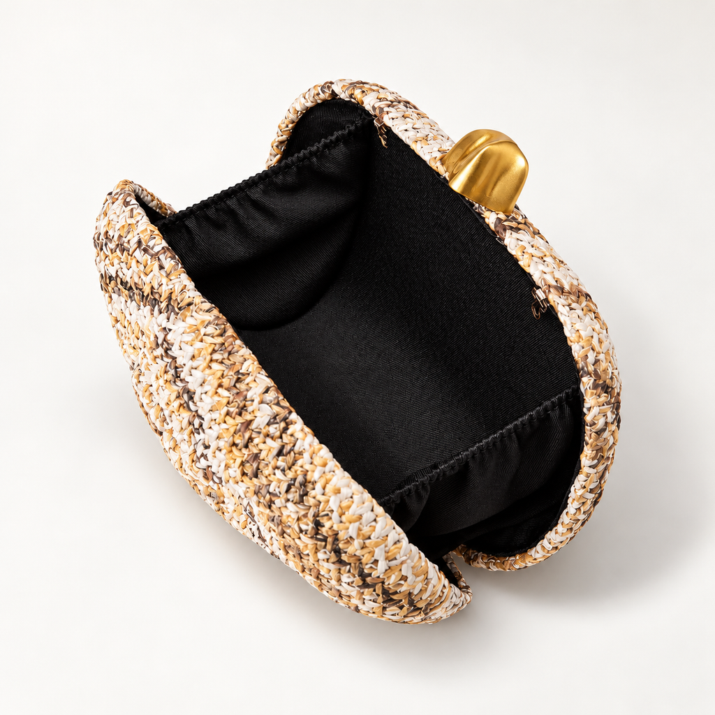 Isabella Woven Knot Clutch Bag