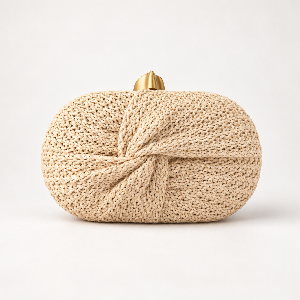 Isabella Woven Knot Clutch Bag