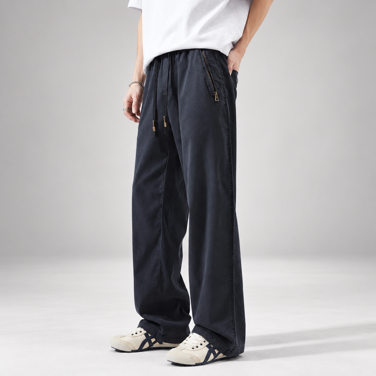 Matteo Men’s Lightweight Summer Wide-Leg Pants