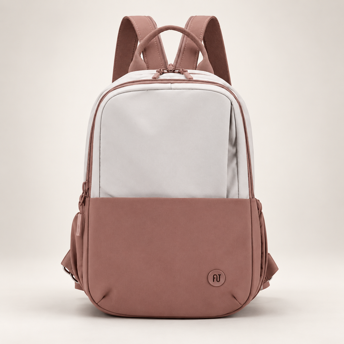 Elodie Two-Tone Everyday Backpack with Front Pocket