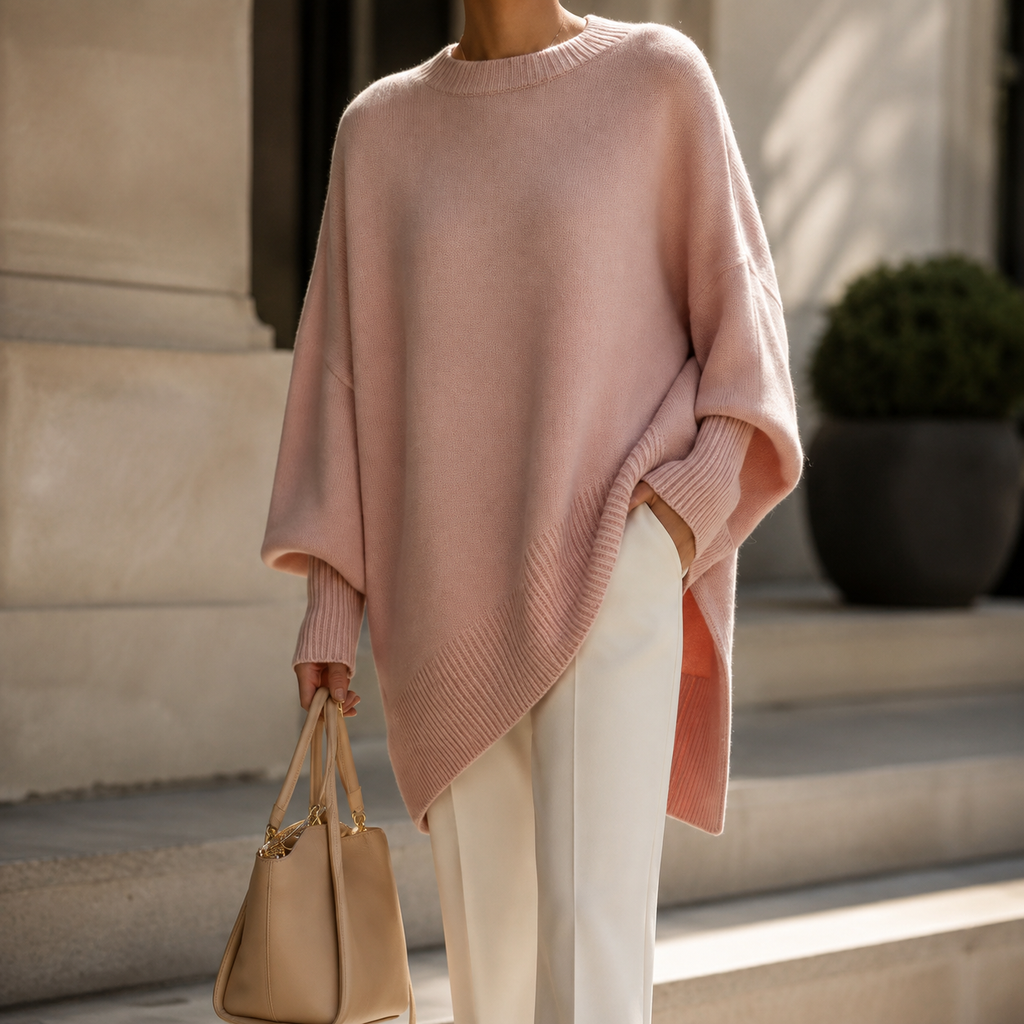 Camille Women's Oversized Knit Pullover Sweater