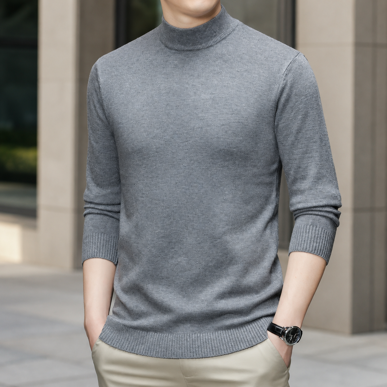 Bennett Men's Lightweight Knit Crewneck Sweater