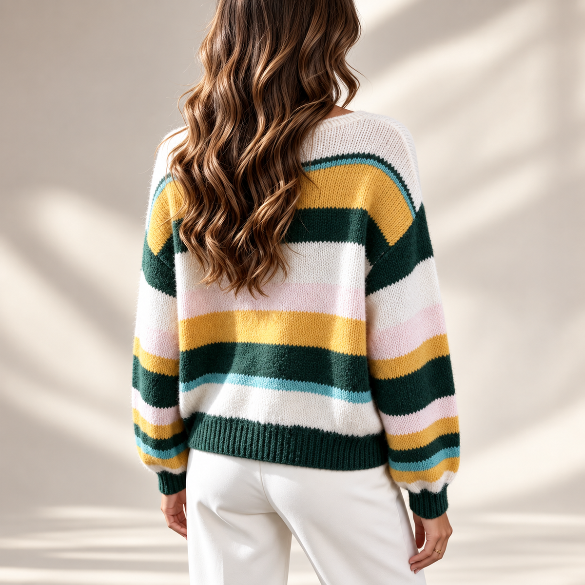 Gianna Striped Knit Sweater