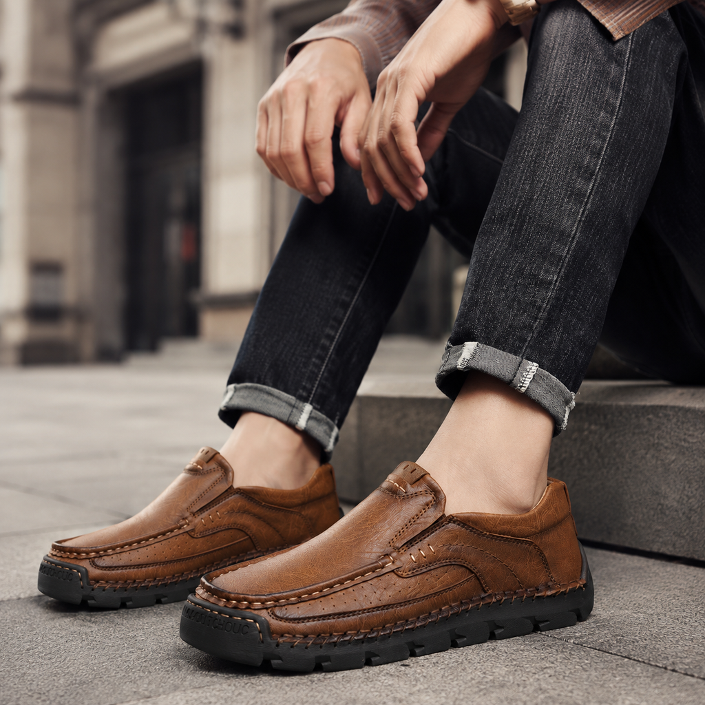 Bennett Men's Textured Slip-On Casual Shoes