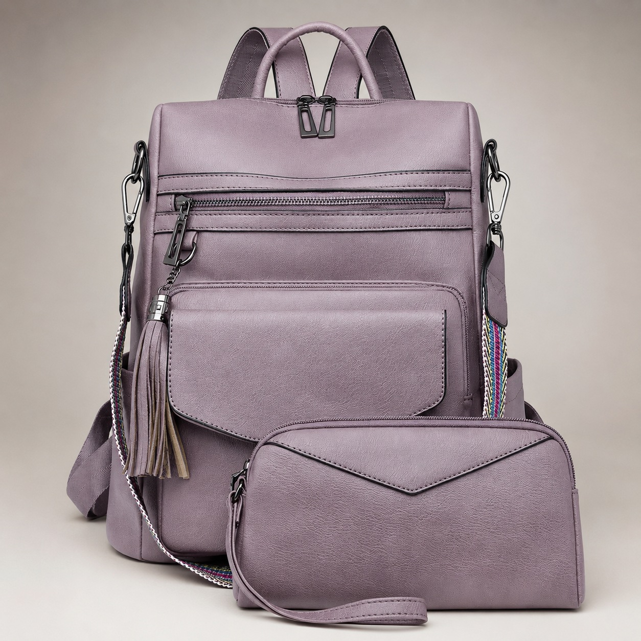 Gianna Women’s Convertible Backpack Purse Set