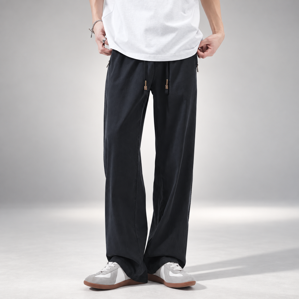 Matteo Men’s Lightweight Summer Wide-Leg Pants