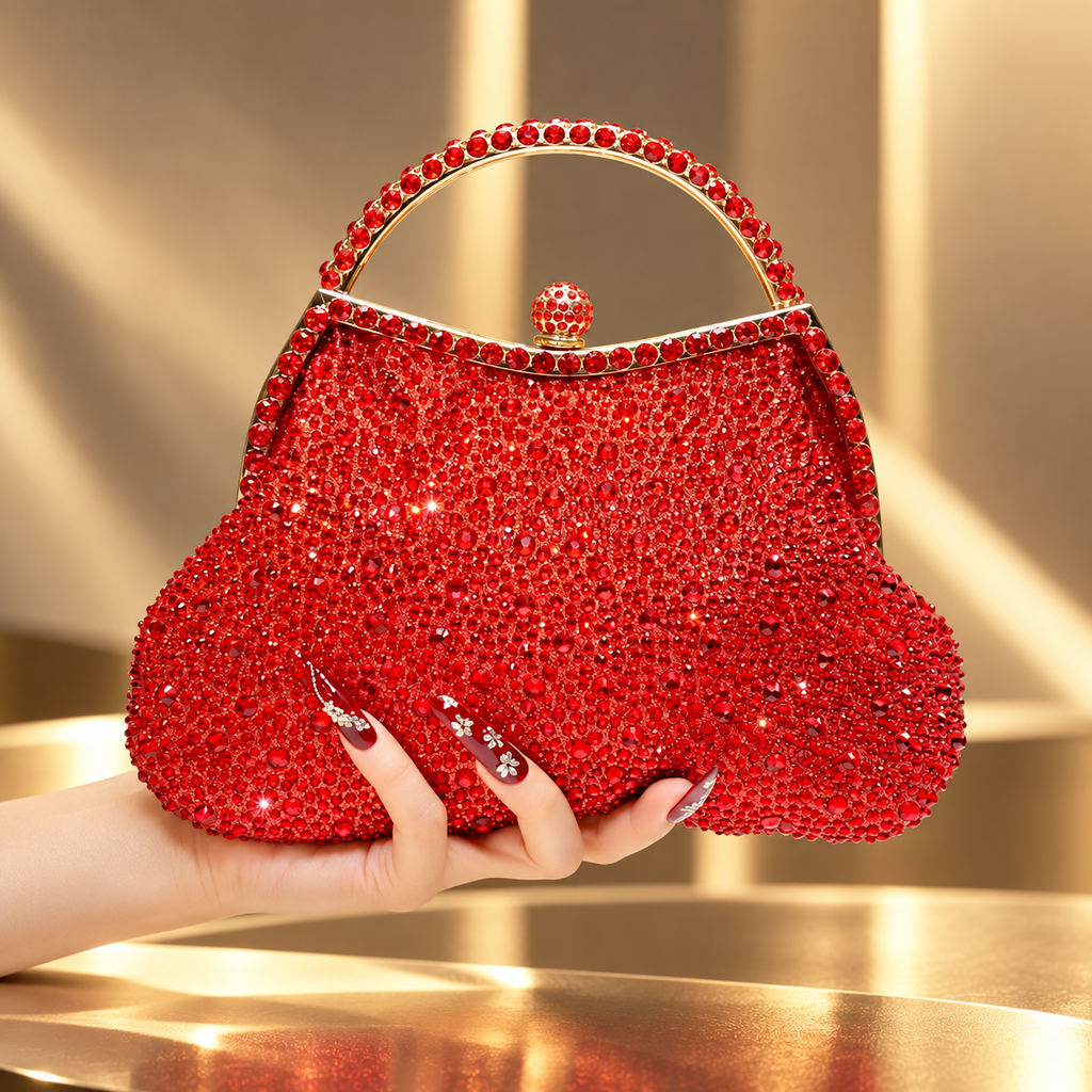 Celeste Crystal Evening Clutch Bag