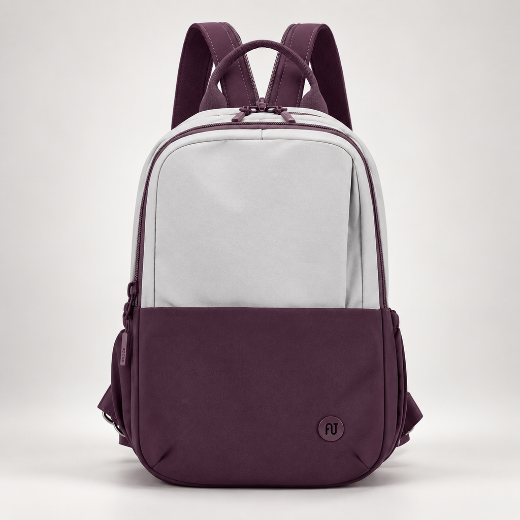 Elodie Two-Tone Everyday Backpack with Front Pocket