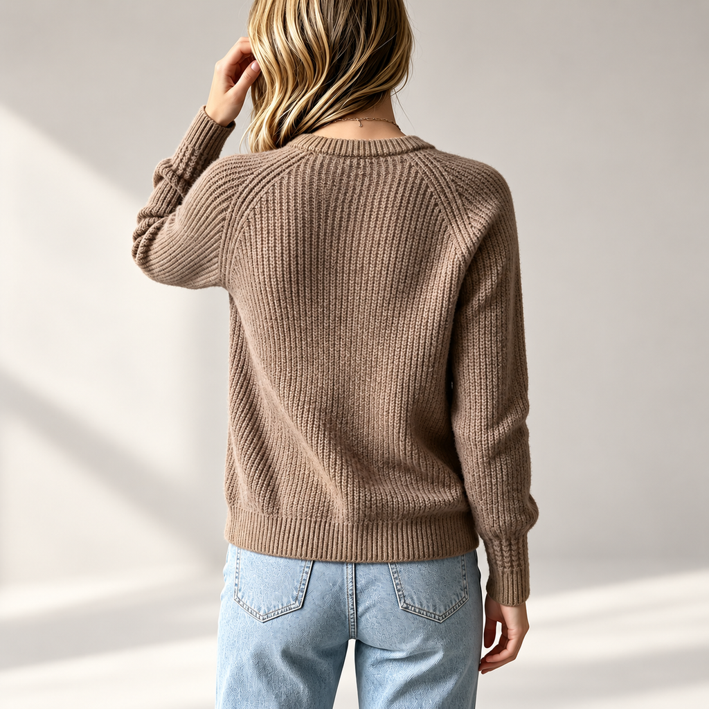 Genevieve Ribbed Knit Floral Button Cardigan