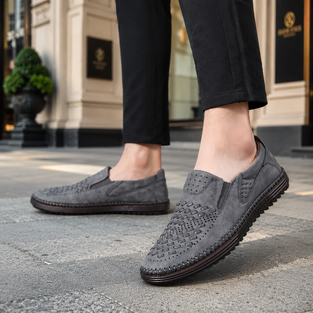 Vincent Men's Woven Slip-On Loafers