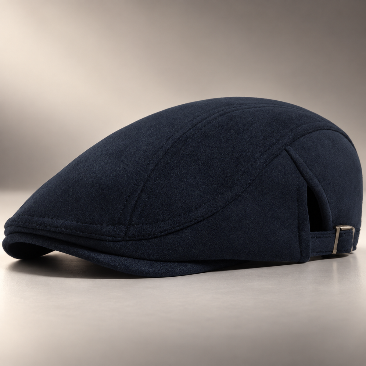 Graham Men’s Solid Flat Cap – Adjustable Classic Driving Hat