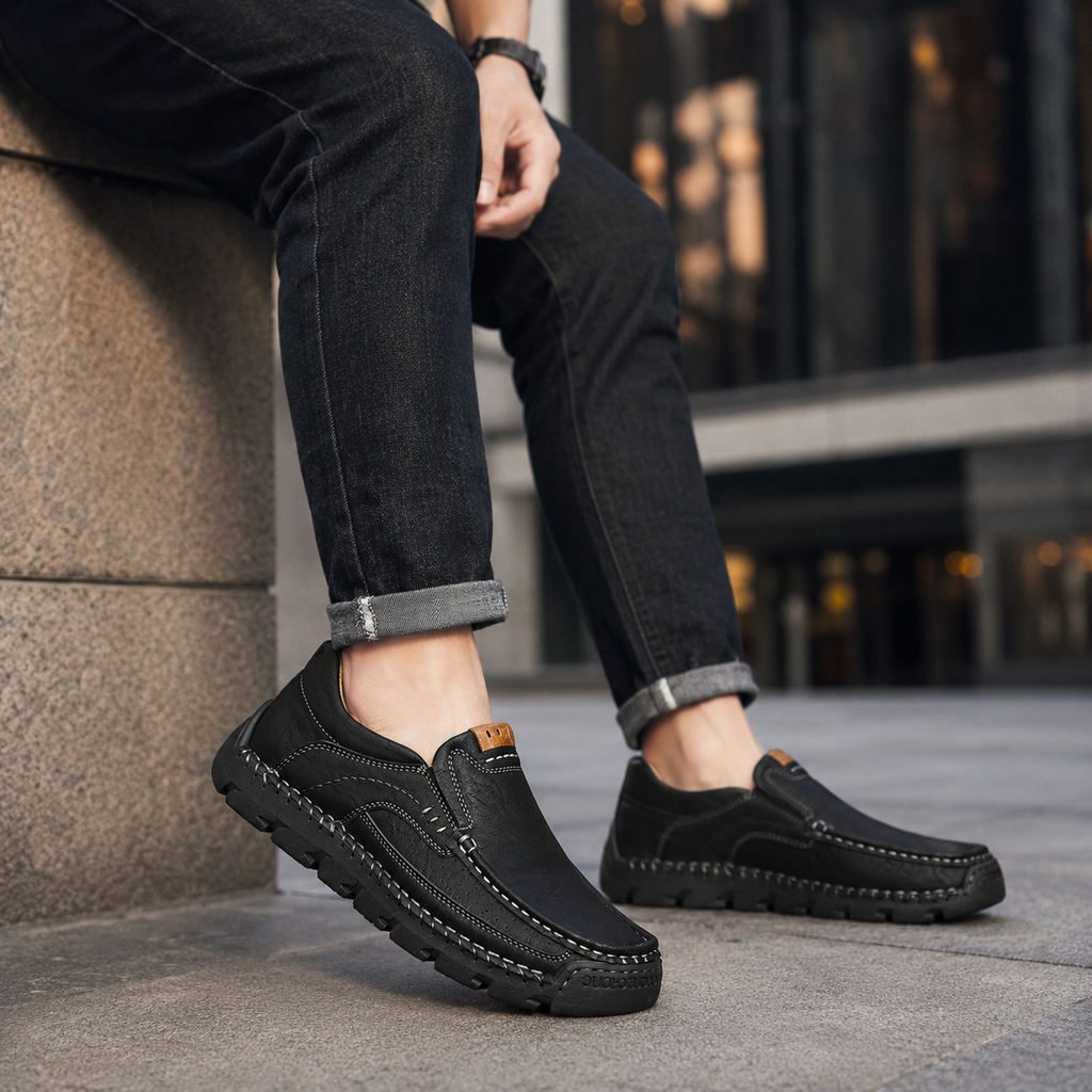 Bennett Men's Textured Slip-On Casual Shoes
